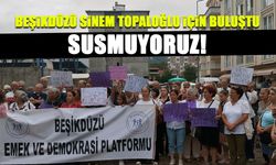 Beşikdüzü Sinem Topaloğlu için Buluştu! Susmuyoruz...