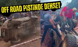 Bölgemizde Off-Road Pistinde Deh*et! Erzurum Ekibinin Aracı Takla Attı
