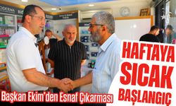 Haftaya Sıcak Başlangıç: Başkan Ekim’den Esnaf Çıkarması