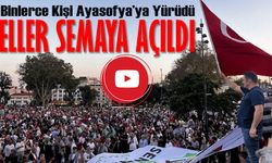 İstanbul’da “Gazze’ye Umut Işığı Ol” Yürüyüşü: Binlerce Kişi Ayasofya’ya Yürüdü