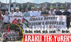 Araklı’da Filistin İçin Tek Yürek! Binlerce Kişi Zulme Karşı Yürüdü