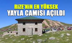 Rize'nin En Yüksek Yayla Camisi Açıldı