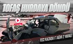 Bölgemizde Feci Kaza: Tofaş Hurdaya Döndü, 2 Yaralı!