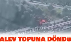 Sultangazi’de Servis Otobüsü Alev Topuna Döndü!