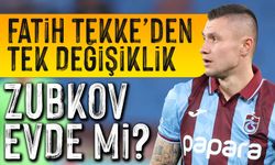 Trabzonspor’da Zubkov Sürprizi! Fatih Tekke’den Kadroda Tek Değişiklik
