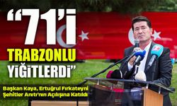 Başkan Kaya, Ertuğrul Fırkateyni Şehitler Anıtı’nın Açılışına Katıldı