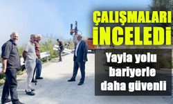 Yayla Yolu Bariyerlerle Daha Güvenli Hale Getirildi