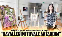 “Düşlerin Işıltısı” Sergisi Trabzon’da Sanatseverlerle Buluştu; Ressam Özge Uzunali: “Hayallerimi Tuvale Aktardım”