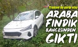Araklı Erenler’de Yoldan Çıkan Araç Fındık Bahçesinde Bulundu