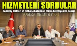 Tepeköy Muhtarı ve mahalleli Yomra Belediyesi'ne baskın gibi ziyaret!