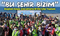 Ortahisar Belediye Başkanı Kaya, Çocuklarla El Ele Çöp Topladı