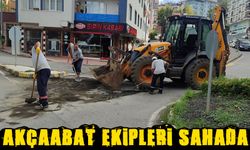 Akçaabat’ta Şiddetli Yağış Sonrası Belediye Ekiplerinden Hızlı Müdahale