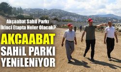 Akçaabat Sahil Parkı'nda İkinci Etap Çalışmaları Tüm Hızıyla Sürüyor