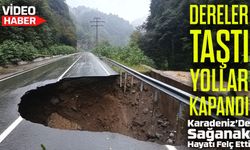 Karadeniz’de Sağanak Yağış Hayatı Felç Etti: Dereler Taştı, Yollar Kapandı