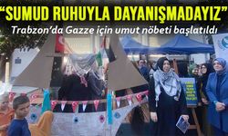 Trabzonlu kadınlardan Filistin için anlamlı çağrı: “Gazze özgür olana dek sürecek”