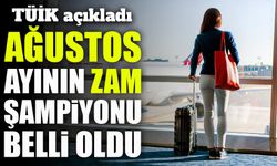 TÜİK açıkladı: Ağustos ayının zam şampiyonu belli oldu