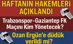 Türkiye Futbol Federasyonu Merkez Hakem Kurulu, Süper Lig'de 6. haftanın hakemlerini açıkladı