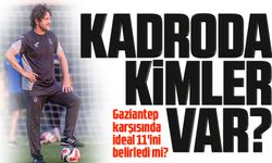Fatih Tekke Gaziantep karşısında ideal 11'ini belirledi mi?