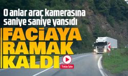 Artvin-Hopa Yolunda Facia Kıl Payı Atlatıldı: Tır, Otomobille Burun Buruna Geldi