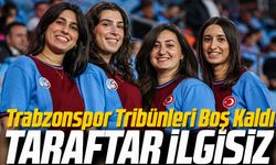 Trabzonspor’un evinde oynadığı Gaziantep FK karşılaşmasında tribünler boş kaldı
