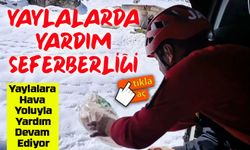 Rize yaylalarına helikopterle yardım sürüyor: Erzak ve yem sevkiyatı devam ediyor