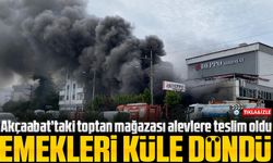 Akçaabat’ta Gece Yarısı Korkutan Yangın: Toptan Satış Mağazası Küle Döndü