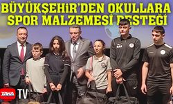Trabzon Büyükşehir Belediyesi’nden okullara spor malzemesi desteği