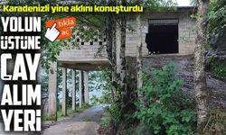 Rize’de çay alım yeri yol üstüne kuruldu, ulaşım kolonlarla çözüldü