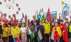 Bayburt’taki tüm okullardan Filistin’e güçlü destek
