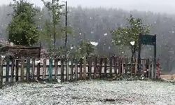 Ordu’nun yükseklerine mevsimin ilk karı düştü
