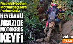 Heyelan Vatandaşı Mağdur Etti, Motokros Tutkunlarına Adrenalin Yaşattı