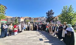 Bayburt’ta ‘Gazze için Sessiz Çığlık’ etkinliğiyle İsrail protesto edildi