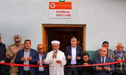 ‘Demirkaş Köyü Camii’ dualarla ibadete açıldı