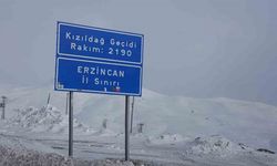 Erzincan’ın yüksek kesimlerinde kar yağışı etkili oldu