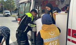 Samsun’da motosiklet devrildi: 2 yaralı