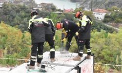 Artvin’de Gerçek Gibi Tatbikat! HOPAK Ekipleri 6.9 Büyüklüğündeki Deprem Senaryosunu Canlandırdı