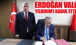 Cumhurbaşkanı Recep Tayyip Erdoğan, Trabzon Valisi Aziz Yıldırım’ı Kabul Etti