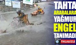 Geleneksel Tahta Araba Yarışlarına Yağmur da Engel Olamadı