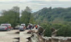 Trabzon’un Araklı İlçesinde Afet Duvarı İnşaatında Kamyon Kazası: 1 Yaralı