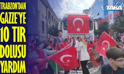 Trabzon’dan Gazze’ye 10 Tır Dolusu İnsani Yardım Dualarla Uğurlandı