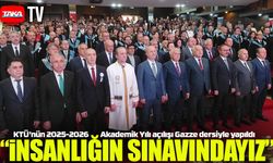 KTÜ’nün 2025-2026 Akademik Yılı açılışı Gazze dersiyle yapıldı