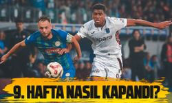 Süper Lig’de 9. Hafta Tamamlandı! Galatasaray Lider, Trabzonspor Takipte