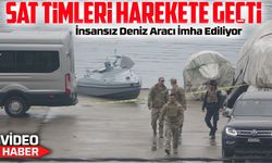 Trabzon Açıklarında Bulunan İnsansız Deniz Aracı İmha Ediliyor