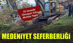 70 Yıldır Olmayan Yolu Muhtar Yaptı! Trabzon'da Medeniyet seferberliği