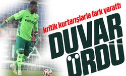 Trabzonspor’un Kamerunlu kalecisi Andre Onana, Kale Duvarını Ördü!