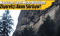 Sümela Manastırı’nda Ziyaretçi Akını Sürüyor! Maçka’nın Tarihi Mirası Büyülüyor