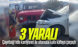 Trabzon'da Feci Kazada Kamyonet ile Otomobil Kafa Kafaya Çarpıştı: 3 Kişi Yaralandı!