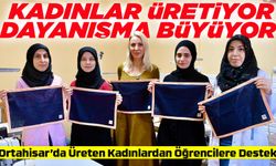 Üreten Kadınlardan Beslenme Çantası Projesine Destek: Öğrencilere Örtü Hazırladılar