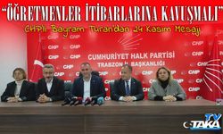 CHP'li Bayram Turan’dan 24 Kasım Mesajı: “Öğretmenler İtibarlarına Kavuşmalı”