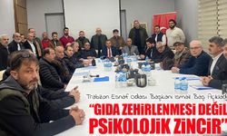 Trabzon Esnaf Odası Başkanı İsmail Baş Açıkladı ; “Gıda Zehirlenmesi Değil, Psikolojik Zincir”